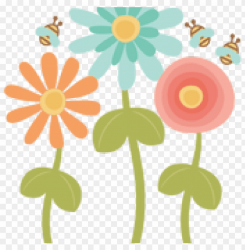 cute spring clipart - clipart flores cute Transparent Background Isolated PNG Design Element