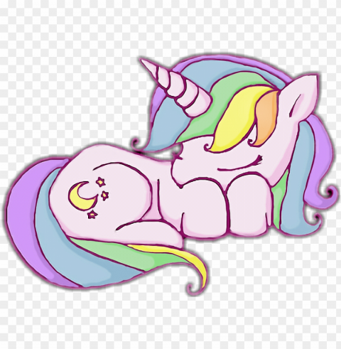 Cute Unrn Rainbow Sleeping Moon Star Purple - Unrnio Desenho Clear PNG Images Free Download