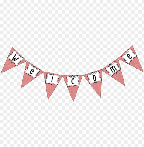 cute welcome banner PNG images without licensing