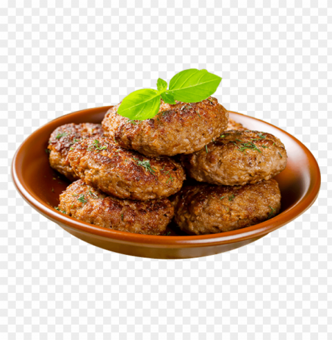 Cutlet Food Transparent Clear Background Isolated PNG Illustration