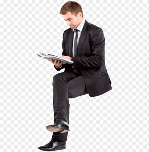  man sitting people cut out people people - business people sitting Transparent Cutout PNG Graphic Isolation