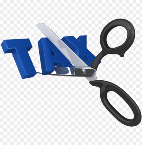 cutting taxes - no more tax PNG format