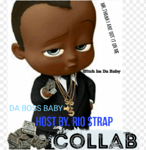 da boss baby rio strap front cover - african american boss baby HighResolution PNG Isolated Artwork