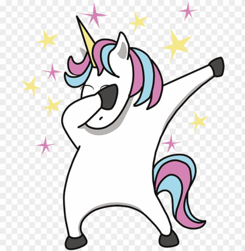dab unicorn PNG graphics with alpha channel pack