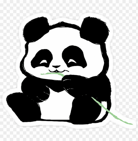 dab vector panda sweet blackandwhite cute tumblr free - sticker tumblr de tecnologia Isolated Graphic on HighResolution Transparent PNG