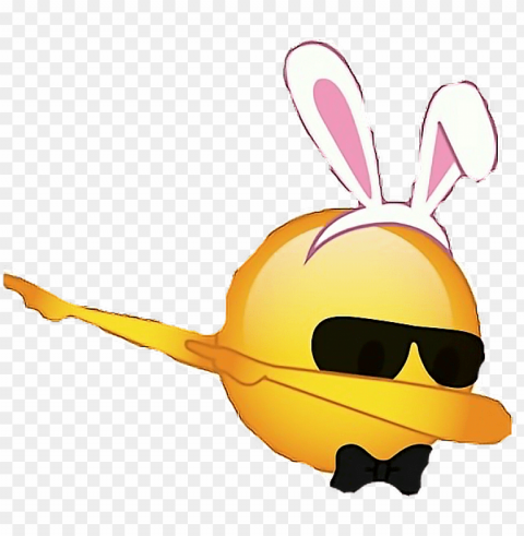 dabing emoji dab emoji bunny bow glasses freetoedit - dab emoji no background PNG images with clear alpha channel