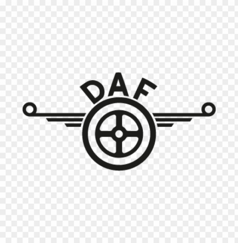 daf classic vector logo Clear Background PNG Isolated Illustration