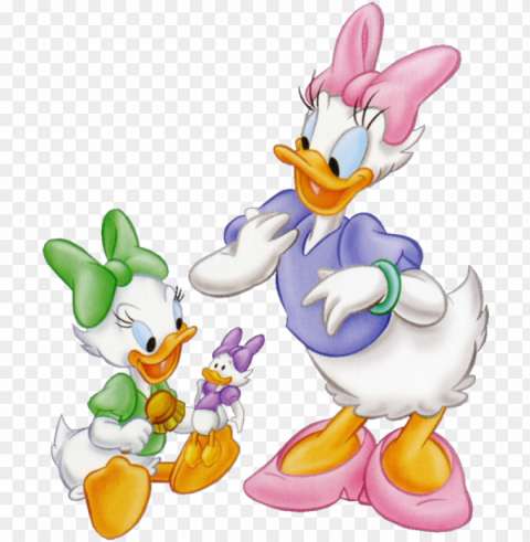 daisy duck clipart - daisy disney baby Transparent Background Isolation in PNG Image