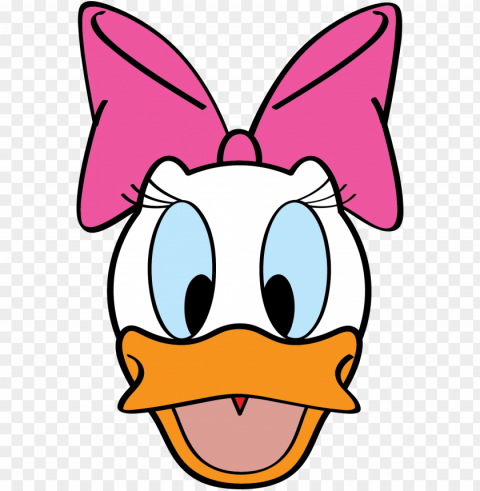 daisy duck face clipart Clean Background Isolated PNG Graphic Detail