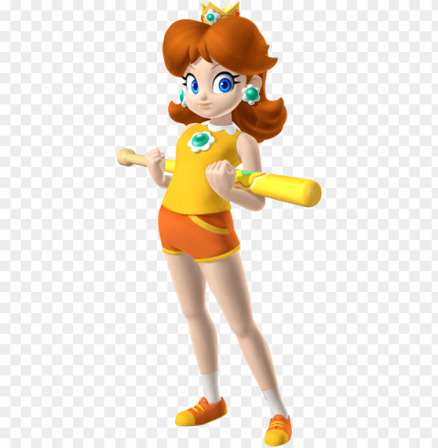 daisy - mario superstar baseball princess daisy HighResolution Isolated PNG with Transparency