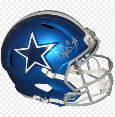dak prescott autographed dallas cowboys deluxe full-size - football helmet Transparent PNG graphics library