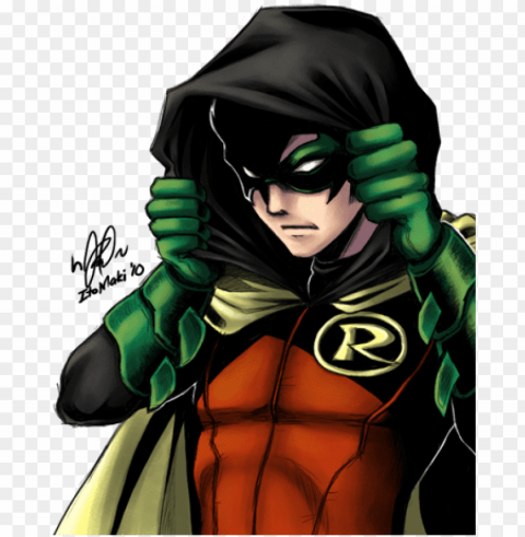 damian wayne son of batman current robin - damian wayne robin superhero drawi Isolated Object with Transparency in PNG