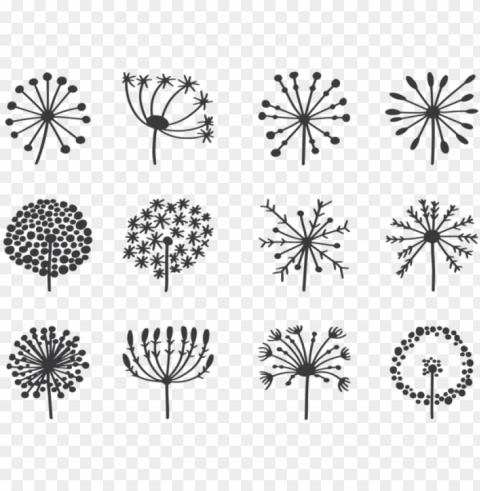 dandelion free vector art - vector graphics High-resolution PNG images with transparency
