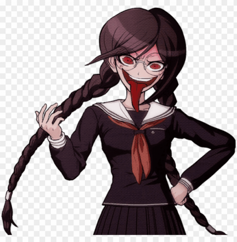 Danganronpa V3 Bonus Mode Genocide Jack Sprite 2 - Touko Fukawa Full Body Sprite PNG Graphics With Transparent Backdrop