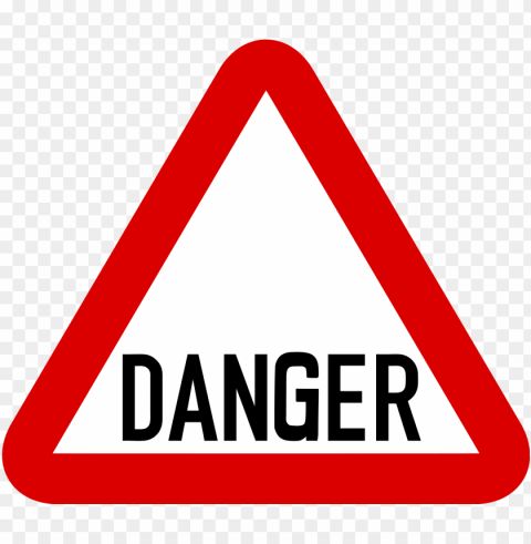 danger Isolated Element with Transparent PNG Background