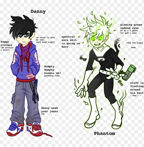 danny 14 half ghost - danny phantom ghost sam PNG for educational projects