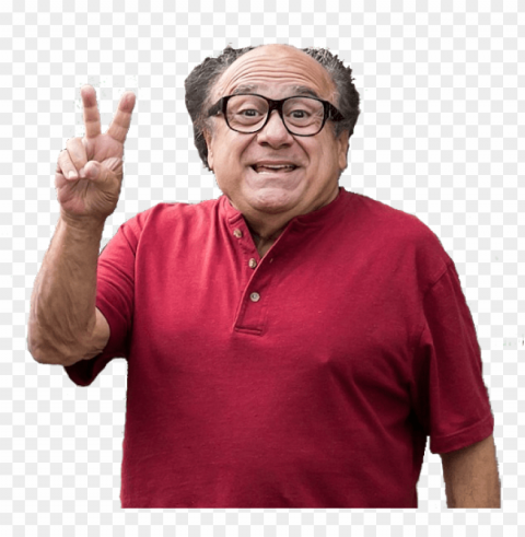danny devito peace si PNG Image with Isolated Graphic Element