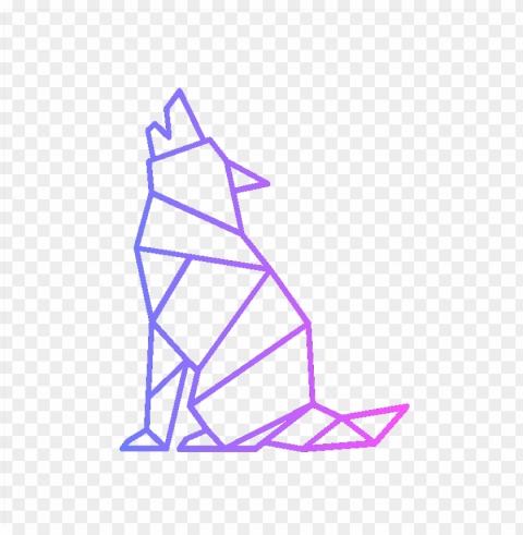 dapp wolf - line art PNG files with clear background variety