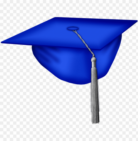 dark blue graduation cap kiss - blue graduation cap PNG Image with Isolated Subject