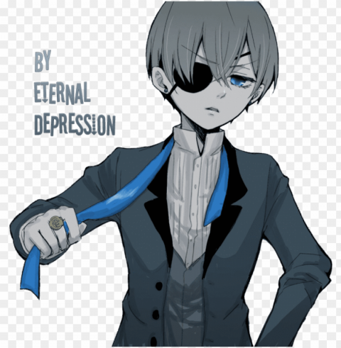 Dark Butler Ciel Phantomhive - Cartoo PNG Format With No Background