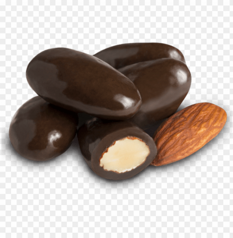 dark chocolate covered almonds - dark chocolate almonds PNG images with transparent layering