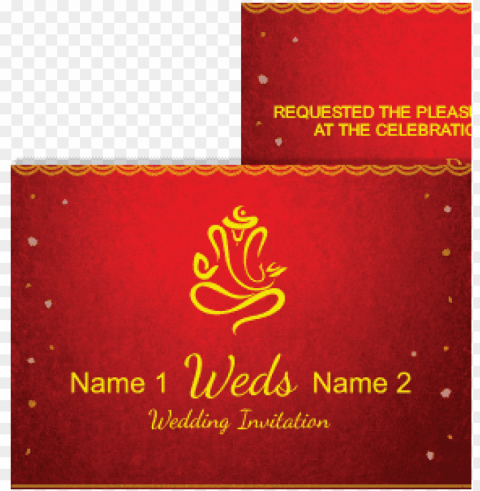 dark color wedding invitation card dark color wedding - wedding invitatio Transparent PNG Isolated Graphic with Clarity