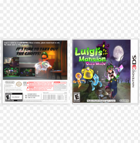 dark moon box art cover - nintendo luigi mansion 3ds PNG images with no royalties