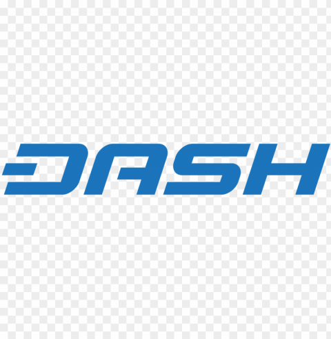 Dash Coin Text Logo PNG Image With Isolated Graphic Element