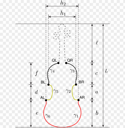 dashed line in the violin contour represents the part - diagram PNG graphics with alpha transparency bundle
