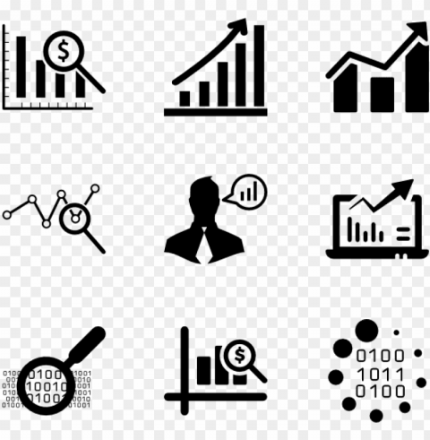 data analytics 190 icons - data analytics icon PNG Graphic with Isolated Transparency