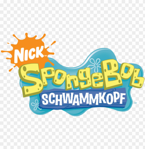 datei - spongebob logo - svg - spongebob squarepants logo ClearCut Background PNG Isolated Element