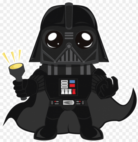 dawwrth vader - darth vader chibi PNG Isolated Design Element with Clarity