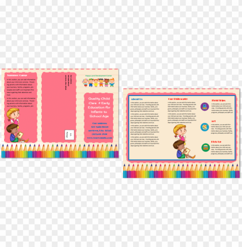 daycare brochure template Clear Background PNG with Isolation PNG transparent with Clear Background ID 32518446