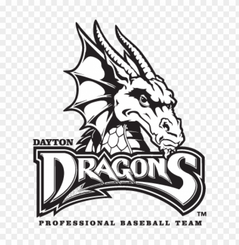 dayton dragons logo vector free download Isolated Artwork on Clear Background PNG
