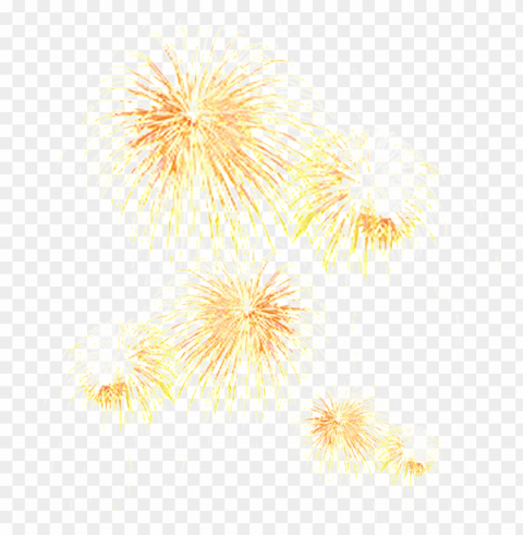 dazzling fireworks effect decorative - dorados fuegos artificiales PNG transparent photos vast collection