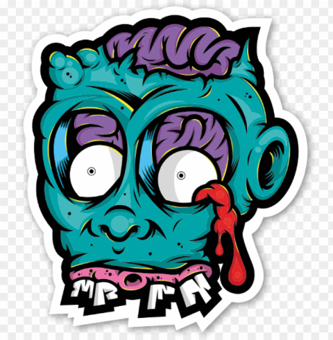 db zombie sticker - danger brain stickers PNG transparent elements compilation