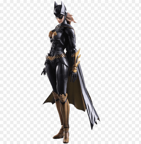 dc comics batgirl play - dc play arts kai arkham knights - batgirl Isolated Object on HighQuality Transparent PNG