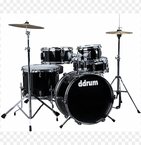 ddrum d1 junior drum set 5pc - midnight black High-resolution transparent PNG images assortment