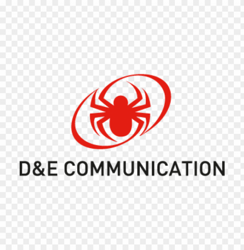 d&e communication vector logo Isolated Artwork on Transparent Background