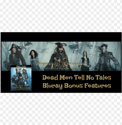 dead men tell no tales bluray bonus features -talk - action figure Clear background PNGs