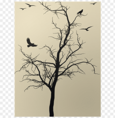 dead tree with birds tattoo Transparent art PNG PNG transparent with Clear Background ID 2cccaa6a