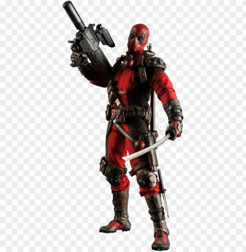 deadpool 16th scale action figure - deadpool - 16 scale 12 16 scale action figure Isolated Item on Transparent PNG Format