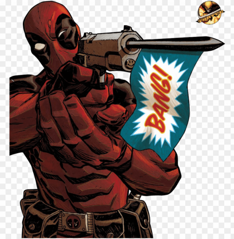 deadpool bang - deadpool marvel comics HighQuality Transparent PNG Isolated Object