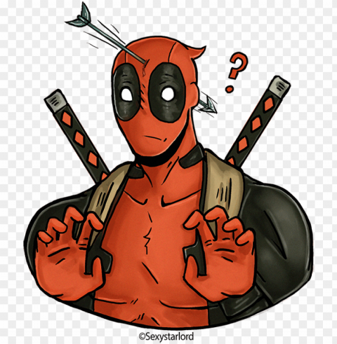 deadpool by sexystarlord lady deadpool comic book - desenhos tumblr deadpool Transparent Background PNG Isolated Character