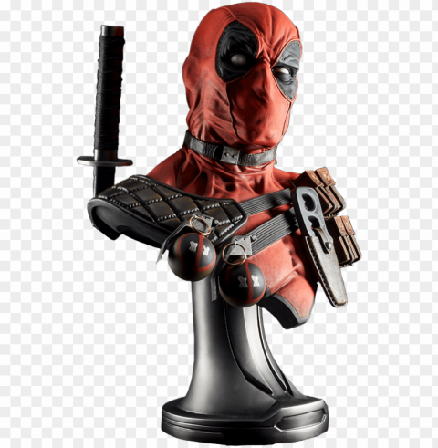 deadpool - deadpool bust Isolated Subject with Clear PNG Background