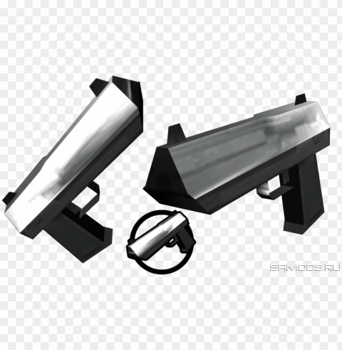 deagle with chrome by dapo - lq deagle gta sa Clean Background Isolated PNG Illustration