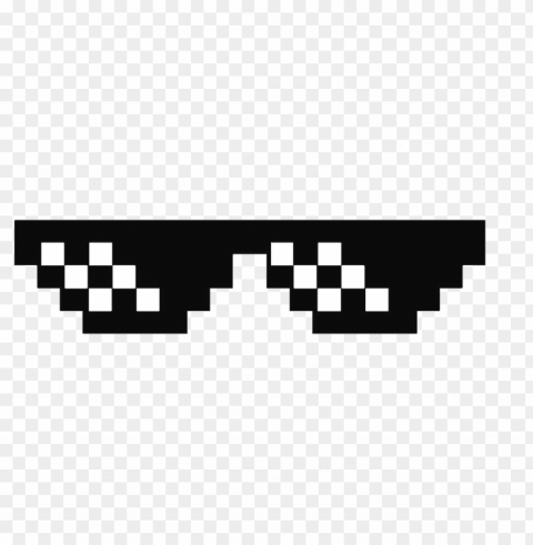 deal with it glasses thug life sunglasses by swagasaurus - thug life accessories ClearCut Background Isolated PNG Art