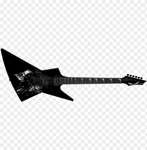 dean guitars - dean zero dave mustaine vic rattlehead guitar Transparent PNG graphics library