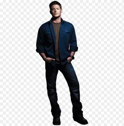 dean winchester psd - dean winchester cardboard cutout Clear Background Isolated PNG Object