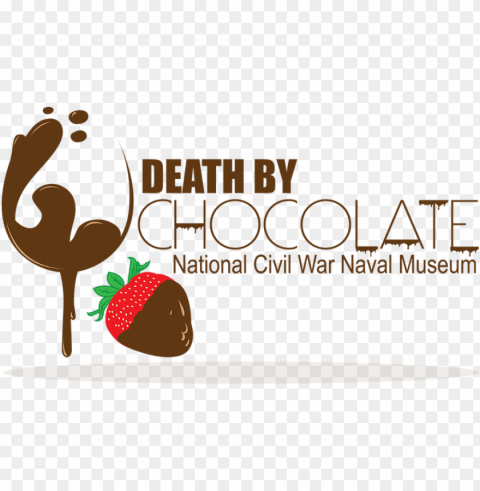 death by chocolate logo black background - strawberry PNG images with no fees